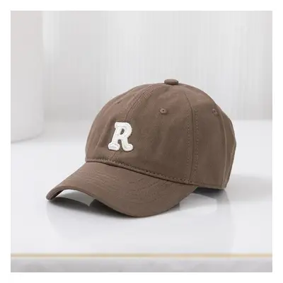 R Letter Embroidery Sun Protection Baseball Cap for Mommy and Me