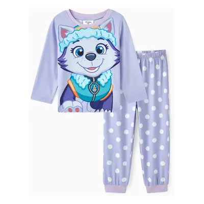 PAW Patrol 2pcs Toddler Girl/Boy Skye Everest Chase Marshall Tee and Polka dots/Stripe Pants Set