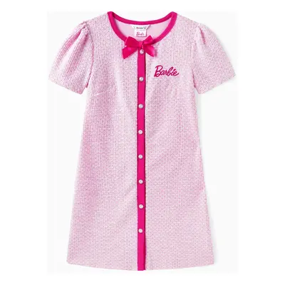 Barbie Dress Mommy & Me Girls Tweed Bowknot Matching