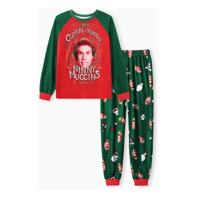 ELF Family Matching Christmas Character Print Pajamas Sets (Flame Resistant)