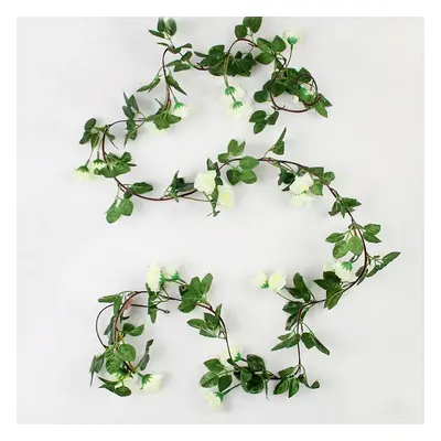 22 Heads Fake Rose Vine Artificial Flowers Hanging Rose Ivy Plants Wedding Valentine's Day Party