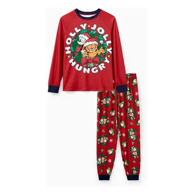 Garfield Family matching Christmas Print Pajama Set(Flame Resistant)