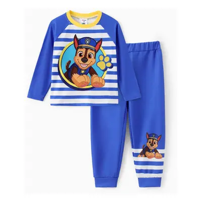 PAW Patro; Toddler Girl/Boy 2pcs Striped Long-sleeve T-shirt with Jogger Set