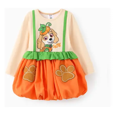 PAW Patrol Toddler Girl 1pc Skye Pumpkin-shaped Halloween Dress