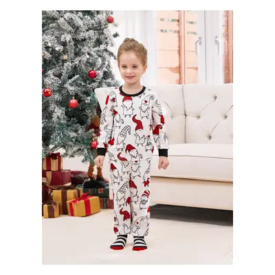 Christmas Pajamas Family Matching Raglan Sleeves Baking with Gnome Allover Pattern Pajamas Sets