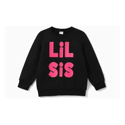 Kid Girl Avant-garde Letter Sweatshirt