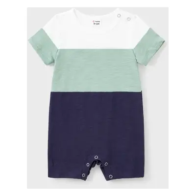 Family Matching Solid Cotton Button Front Drawstring Tank Dresses and Short-sleeve Colorblock T-