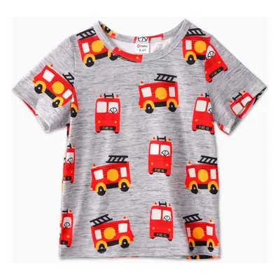 Toddler Boy Vehicle Print Short-sleeve Tee