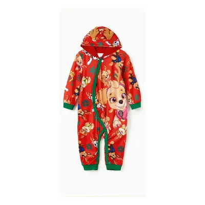 PAW Patrol Family matching 1pc Christmas Chase Marshall Skye Rubble Allover Print Hooded Onesies