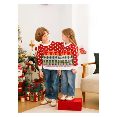 Christmas Ugly Sweater Double Jumper Two Person Knit Pullover Tops