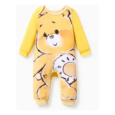 Care Bears Baby Boy/Girl Cartoon Bear Print Long-sleeve Cotton Jumpsuit