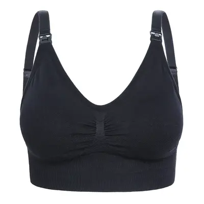 Plus Size Maternity Nursing Sports Bra for Yoga with Front Closure