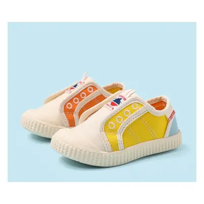 Toddler/Kid Boy/Girl Canvas Slip-On Color Block Casual Shoes