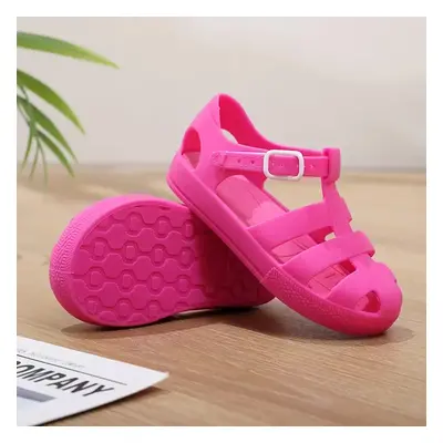 Toddler/Kid Girl/Boy Casual Style Solid Color Soft Sole Plastic/Metal Sandals