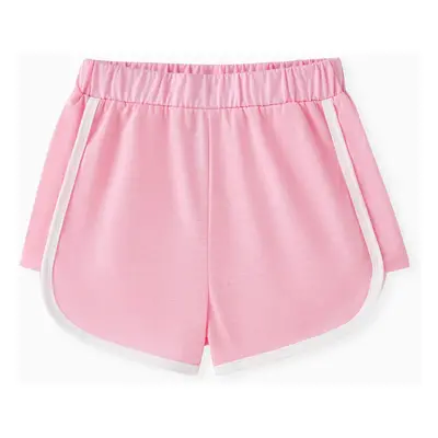 Kid Girl Colorblock Elasticized Shorts