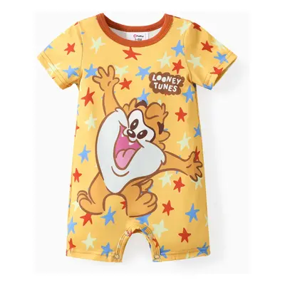 Looney Tunes Baby Boys/Girls Cartoon Animal Print Short-sleeve Romper