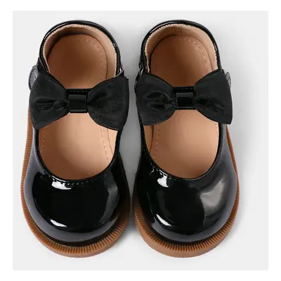 Toddler / Kid Bow Decor Black Flats