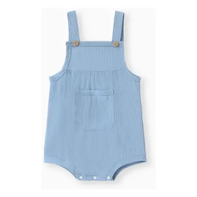 Baby Boy/Girl Soft Patch Pocket Romper