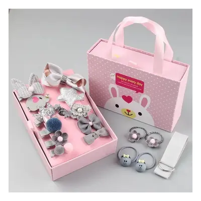 18pcs/set Multi-style Hair Accessory Sets for Girls (The opening direction of the clip is random