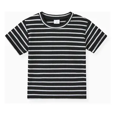 Toddler Girl Sweet Stripe Short-sleeve Tee