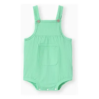 Baby Boy/Girl Soft Patch Pocket Romper