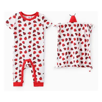 Baby Boy/Girl 2pcs Bamboo Jumpsuit with Soothing Towel