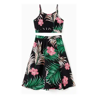 Family Matching Sets Floral Beach Shirt or Cami Top Split Hem Skirt Co-ord Set