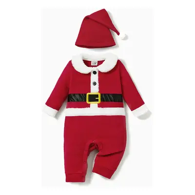 2PCS Baby Boy/Girl Childlike Pattern Christmas Jumpsuits