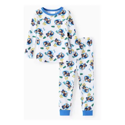 Paw Patrol Toddler Unisex 2pcs Character Fun Allover Printed Skinny Pajamas Set