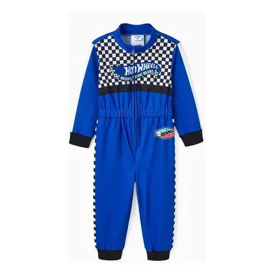 Hot Wheels Toddler Boy Colorblock Logo Print Long-sleeve Racing Jumpsuit