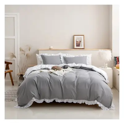 2/3pcs Soft and Comfortable Solid Color Bedding Set,including Duvet Cover and Pillowcases