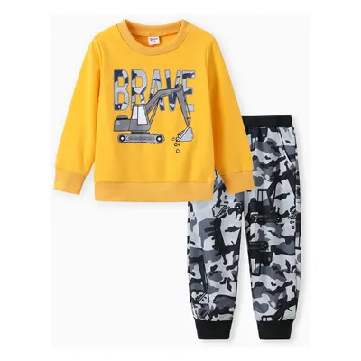 2PCS Toddler Boy Avant-garde Camouflage Set