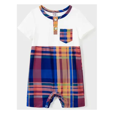 Family Matching Sets Preppy Style Plaid Panel Tee or Ruched Design Drawstring Side Bodycon Strap