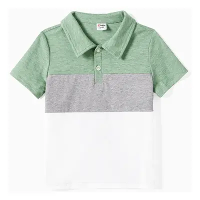 Family Cotton Casual Solid Color Short Sleeve Regular Medium Suit