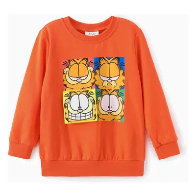 Garfield Toddler/Kid Boy 1pc Funny Face Embroidery Patch Sweatshirt