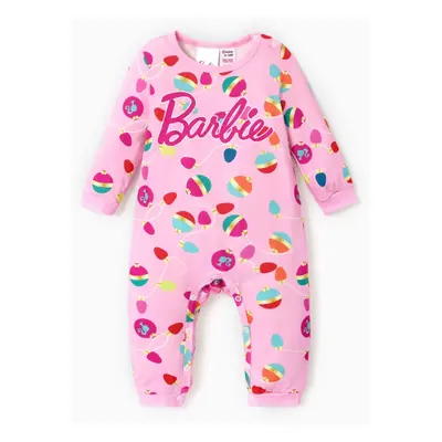 Barbie Pajamas Mommy and Me Christmas Pattern Print Sets (Flame Resistant)