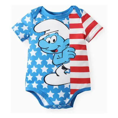 The Smurfs Baby Girls/Boys Independence Day 1pc Character Print Onesie