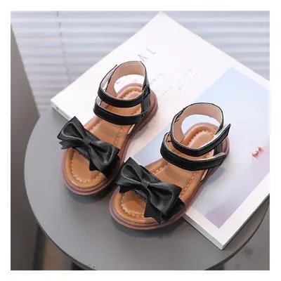 Toddler/Kids Basic Solid Hyper-Tactile 3D Bowtie Velcro Sandals