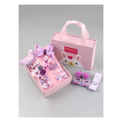 18pcs/set Multi-style Hair Accessory Sets for Girls (The opening direction of the clip is random