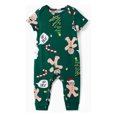 Christmas Family Matching Theme Print Short-sleeve Pajamas Sets