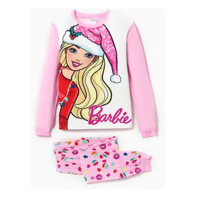 Barbie Pajamas Mommy and Me Christmas Pattern Print Sets (Flame Resistant)