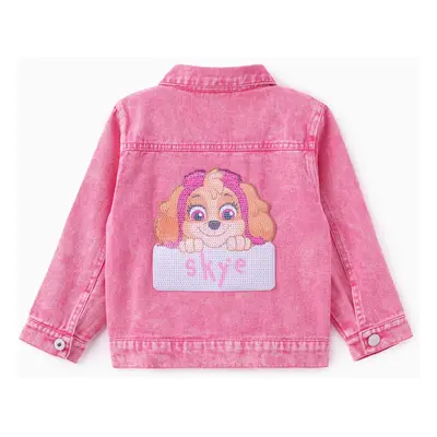 PAW Patrol Toddler/Kid Girl/Boy Skye Chase Embroidered Sequin Denim Jacket