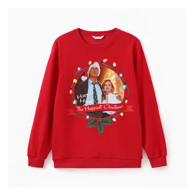 Christmas Vacation Family Matching Character Print Long-sleeve Top