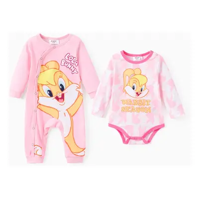 Looney Tunes Baby Boy/Girl 2-pack Naiaâ¢ Character Print Long-sleeve Jumpsuit Set