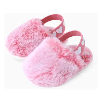 Baby/Toddler Unisex Cute Cozy Fluffy Plush Heart Design Pre-walker Shoes