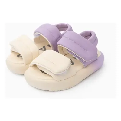 Toddler/Kid Girl Casual Color Block Open Toe Velcro Sandals