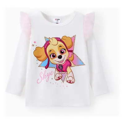 PAW Patrol Toddler Girl Skye Hooded Jacket/Mesh Flutter-sleeve Sweatshirt/Leggings