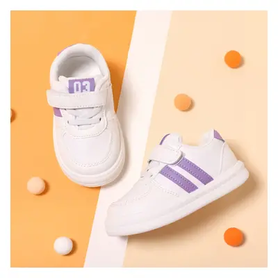 Toddler/Kids Girl/Boy Solid Letter Pattern Colorblock Velcro Sports Shoes