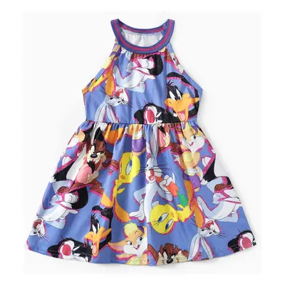 Looney Tunes Toddler Girls/Boys Character Graffiti Style Allover Print Sleeveless Dress/Set