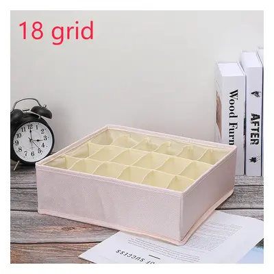 Grid Underwear Organizer - Foldable and Sectioned Lingerie Storage Box